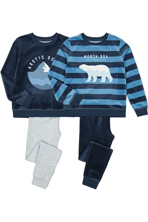 La Redoute Pack of 2 Pyjamas in Velour with Bear Print