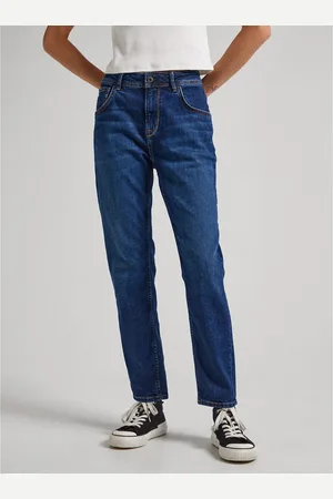 Pepe Jeans Violet Straight Jeans with Taper and High Waist