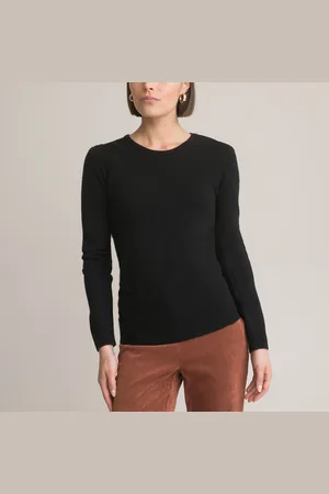 ANNE WEYBURN Crew Neck Jumper in Fine Knit