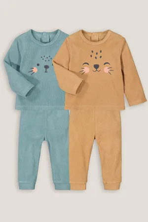 La Redoute Pack of 2 Pyjamas in Cotton Mix Towelling