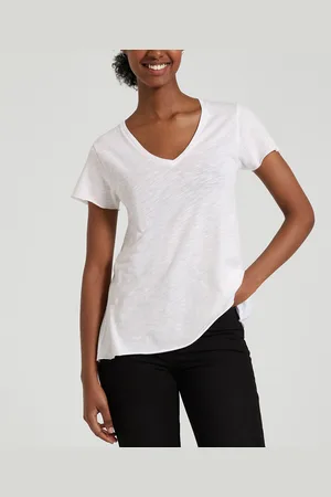 American Vintage Jacksonville V-Neck T-Shirt with Short Sleeves