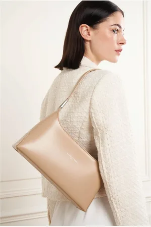 Lancaster Suave Ace Leather Bag with Zip Fastening