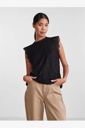 Pieces® Lace Sleeveless Blouse