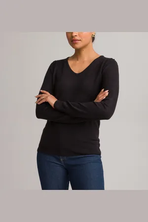 ANNE WEYBURN Fine Soft Knit Jumper with V-Neck