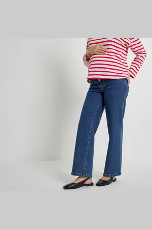 La Redoute Wide Leg Maternity Jeans with Bump Band