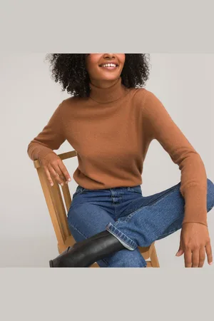 La Redoute Cashmere Fine Knit Jumper with Turtleneck