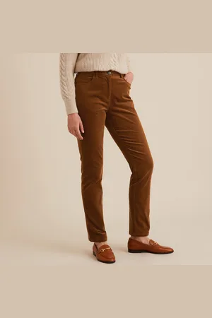 ANNE WEYBURN Stretchy Velour Trousers