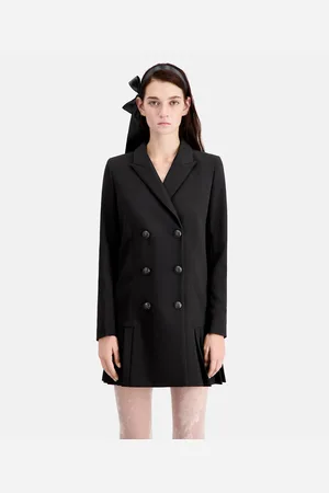 The Kooples Buttoned Blazer Mini Dress with Tailored Collar