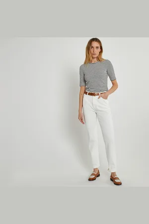La Redoute Regular Straight Jeans with High Waist