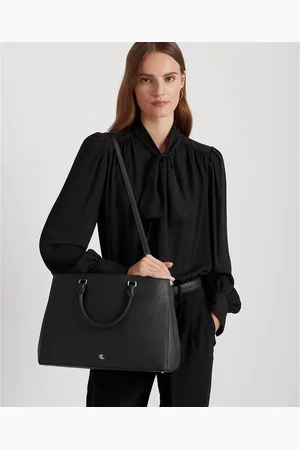 Ralph Lauren Hanna Textured Leather Handbag