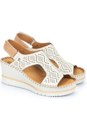 Pikolinos Aguadulce Leather Wedge Sandals