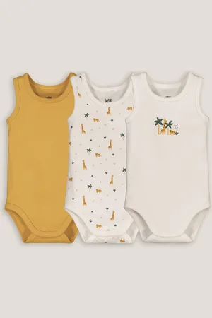 La Redoute Pack of 3 Sleeveless Bodysuits