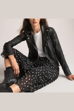 La Redoute Leather Biker Jacket