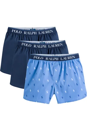 Ralph Lauren Pack of 3 Cotton Boxers with Elasticated Waistband