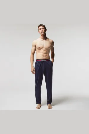 Lacoste Cotton Pyjama Bottoms with Tricolour Waistband
