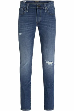 JACK & JONES Glenn Slim Fit Jeans in Mid Rise