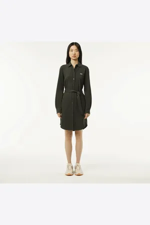 Lacoste Cotton Mini Shirt Dress