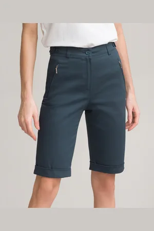 ANNE WEYBURN Stretch Cotton Bermuda Shorts