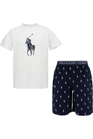 Ralph Lauren Kids Logo Print Short Pyjamas in Cotton