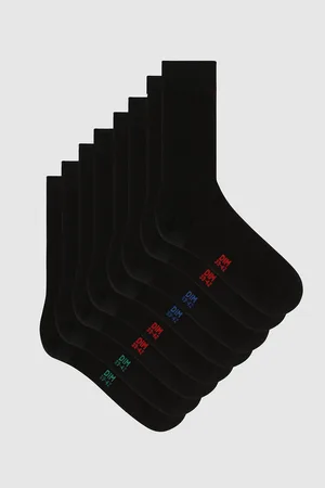 Dim Pack of 4 Pairs of Crew Socks in Cotton Mix