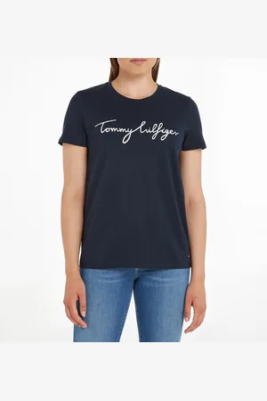 Tommy Hilfiger Cotton Crew Neck T-Shirt with Short Sleeves
