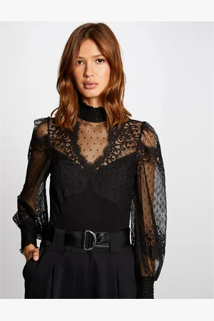 Morgan High Neck Bodysuit with Long Sleeves