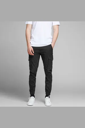 JACK & JONES Paul Flake Cargo Trousers in Organic Cotton, Slim Fit