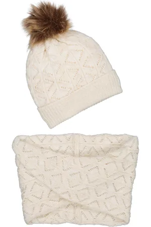 La Redoute Hat and Snood in Pointelle Knit