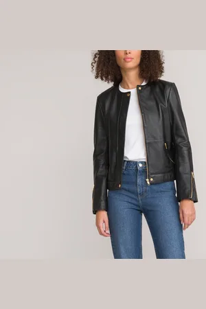 La Redoute Leather Collarless Jacket