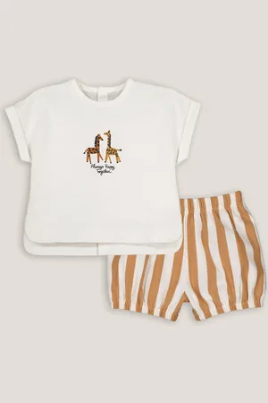 La Redoute Cotton T-Shirt/Bloomers Outfit