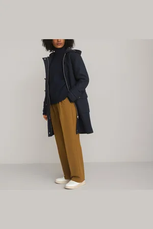 La Redoute Wool Mix Hooded Duffle Coat