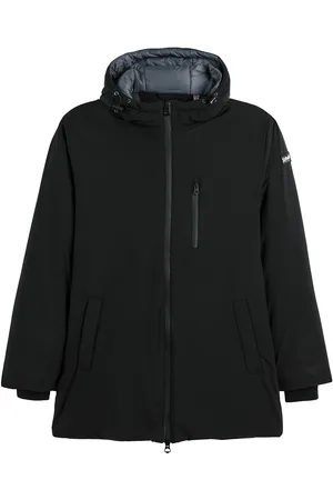 Schott NYC Hooded Zip-Up Parka with Quilted Lining