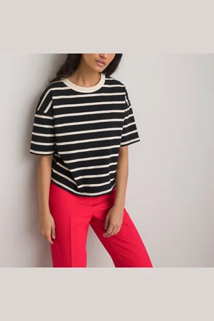 La Redoute Striped Cotton Boxy T-Shirt