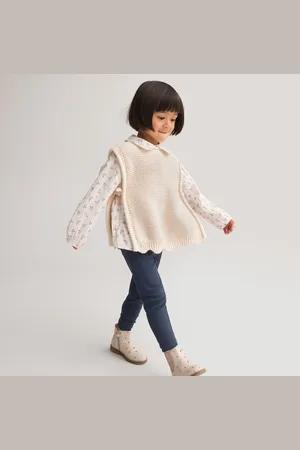 La Redoute Knitted Tank Top/Blouse and Leggings Outfit