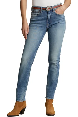 Ralph Lauren Faded Skinny Jeans, Mid Rise