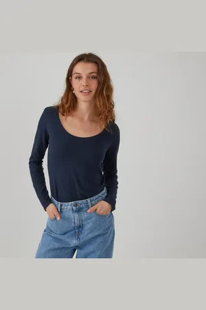La Redoute Crew Neck T-Shirt with Long Sleeves