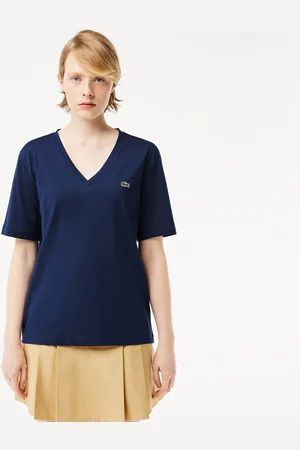 Lacoste Cotton Casual T-Shirt with V-Neck