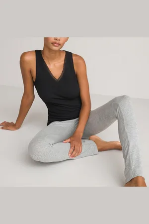 La Redoute Thermal Vest Top in Cotton Mix, Made in France