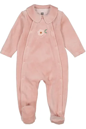 La Redoute Corduroy Sleepsuit with Peter Pan Collar