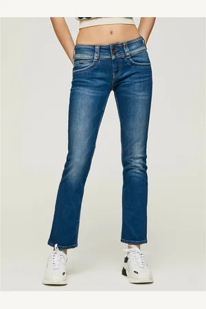 Pepe Jeans Gen Slim Fit Jeans with Mid Rise and Double Buttons