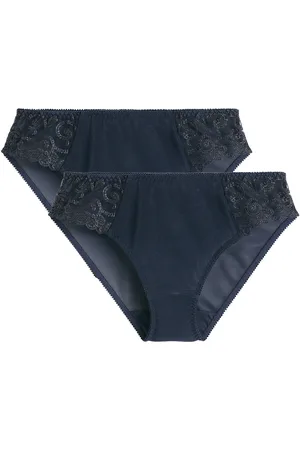 La Redoute Pack of 2 Lyssa Knickers in Two-Tone Tulle