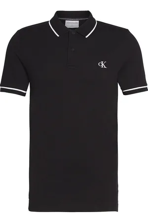 Calvin Klein Tipping Slim Polo Shirt in Cotton Pique