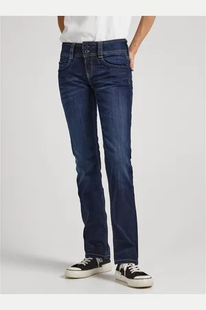Pepe Jeans Gen Slim Fit Jeans with Mid Rise and Double Buttons