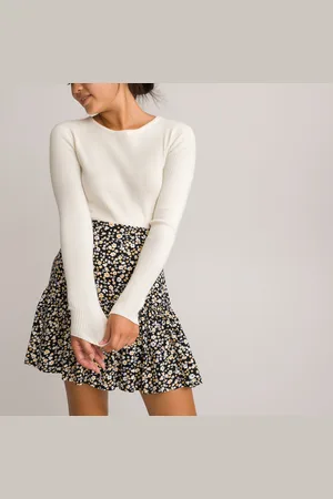 La Redoute Ribbed Slim Fit Jumper with Crew Neck