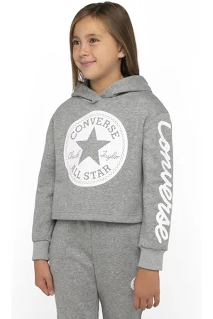 Converse Cotton Blend Cropped Hoodie