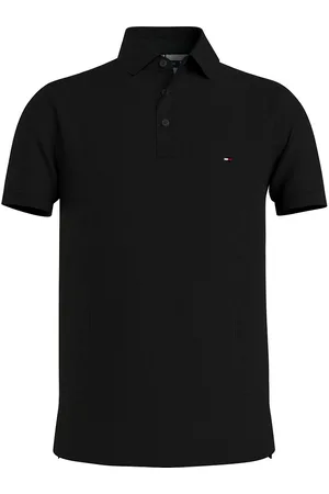 Tommy Hilfiger Organic Cotton Polo Shirt with 3-Button Collar, Slim Fit