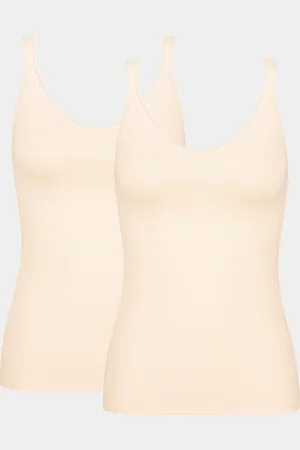 Sloggi Pack of 2 Go Vest Tops in Cotton