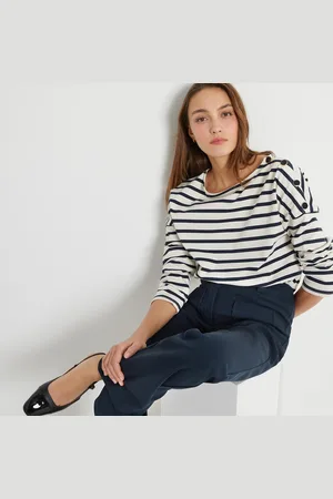 La Redoute Signatures Aimie Breton Striped T-Shirt in Loose Fit