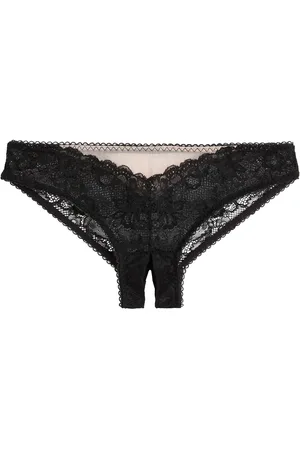 SUITE PRIVEE Lace Crotchless Knickers