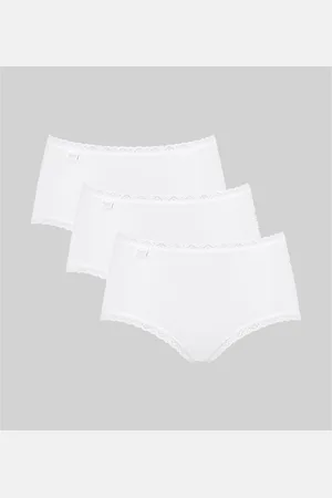 Sloggi Pack of 3 24/7 Cotton Lace Midi Knickers